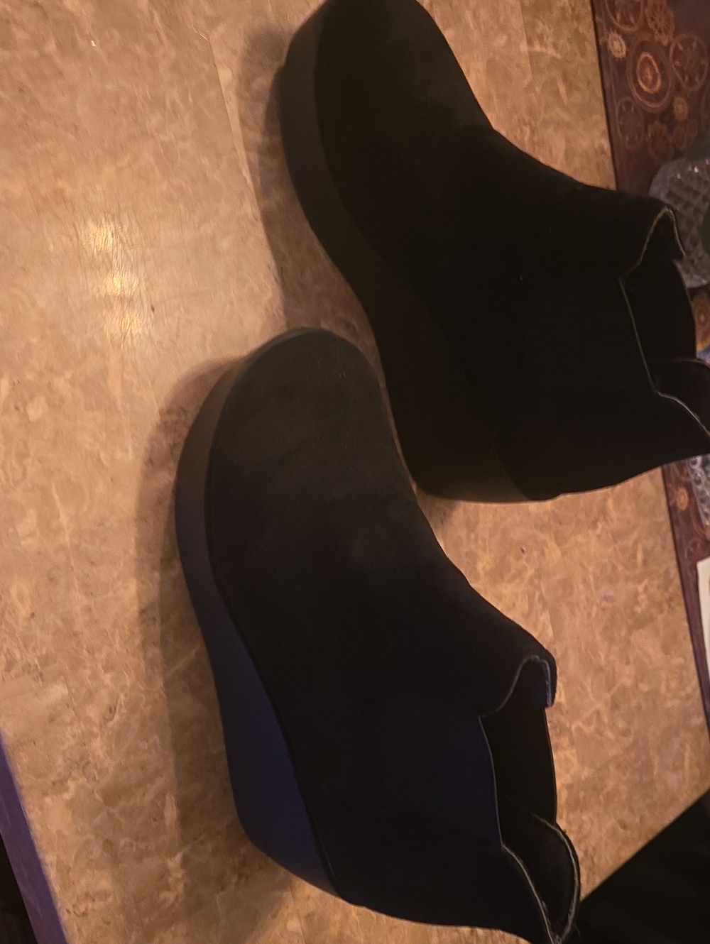 Chocolat Blu Wilmer Wedge Ankle Booties
